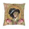 Victorian Angel Square Pillow Cover Home Decorative Vintage Angel Cushion Cover Throw Pillow For Sofa Double-Sided Printing