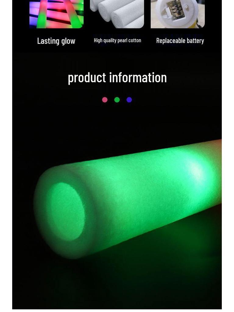 Siedmiokolorowa LED pałka świetlna na koncerty i wydarzenia