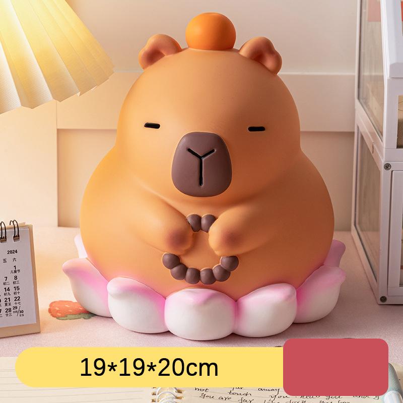 Cute Cartoon Capybara Piggy Bank Large Capacity Guinea Pig Piggy Bank Cash Savings Home Decoration Desktop Crafts Kids Gifts