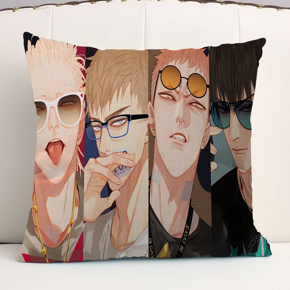 19 Days Comics Cushion Cover Car Throw Pillow Case For Sofa Car Christmas Gift 40x40cm 45x45cm