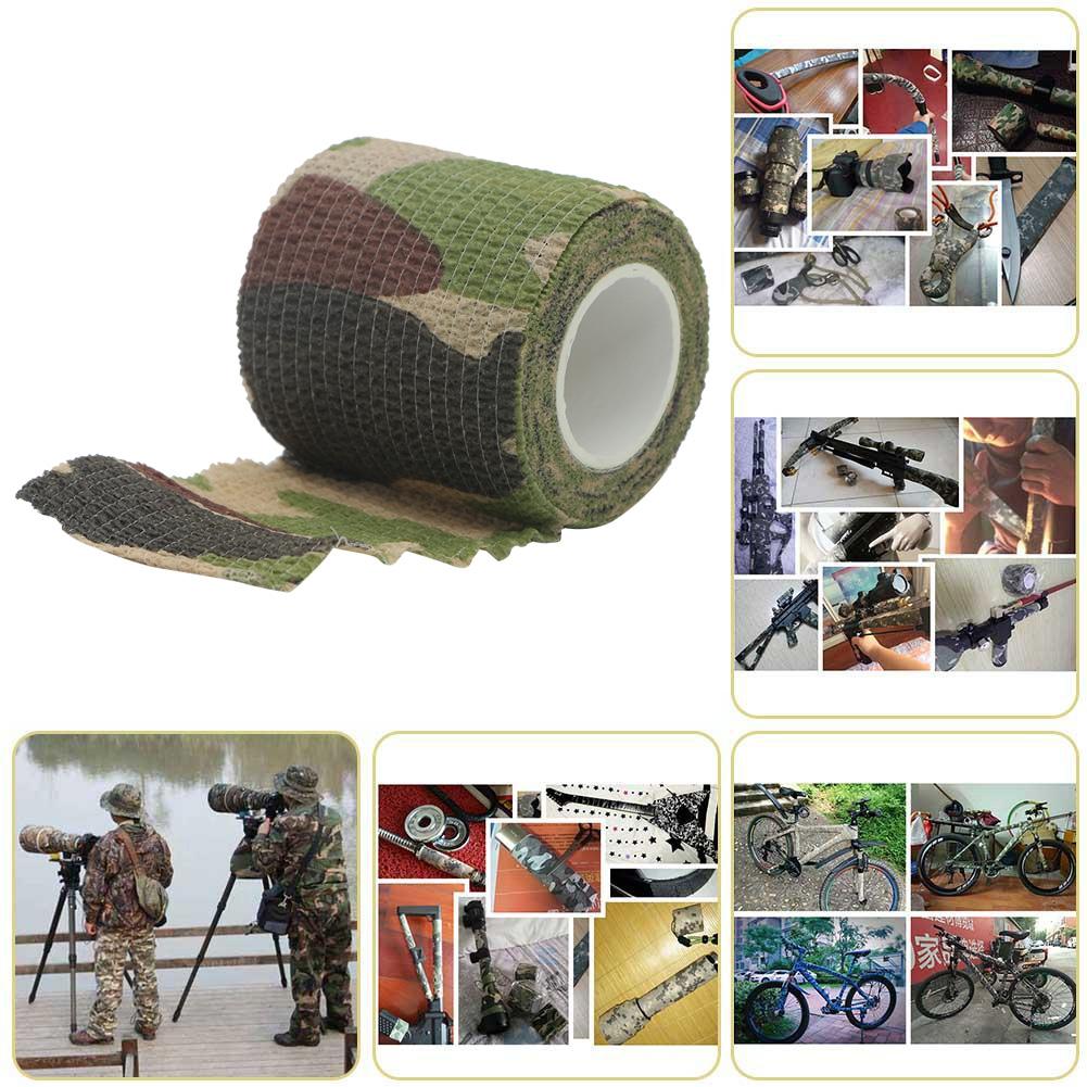 4.5m Sports Bandages Self-Adhesive Camouflage Sports Protector Non Woven Athletic Bandage Waterproof Outdoor Hunting Tool