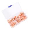 80Pcs Wire Terminals Ring Shape Copper Connectors Cable Crimping Accessories OT Series