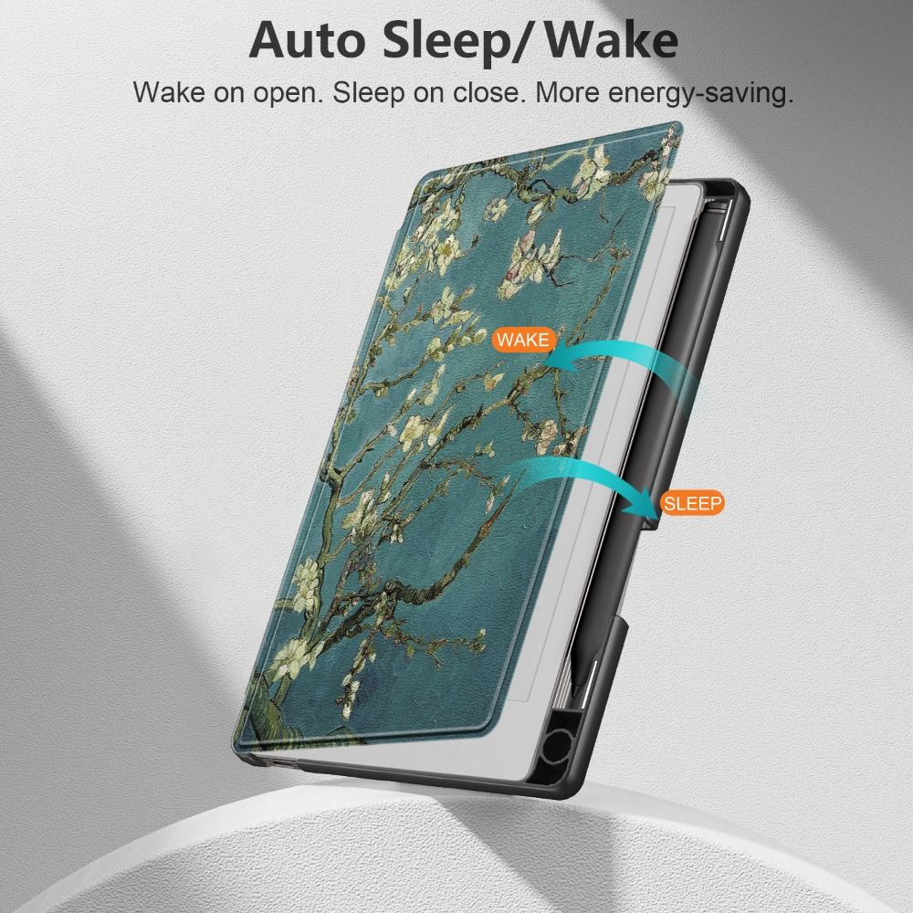 Auto Wake/Sleep 7.3 Inch Case with Pen Slot Anti-fall Folio Cover Shockproof Waterproof for reMarkable Paper Pro Move