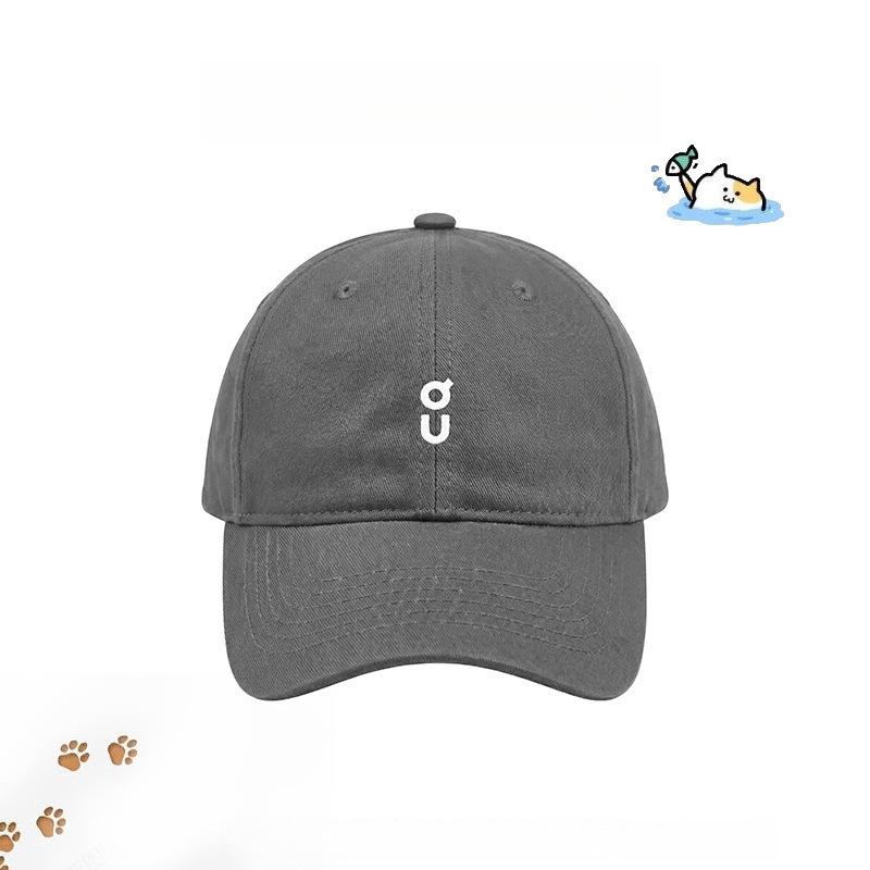 Letter Embroidered Baseball Cap Women'S Spring And Summer Hat Sunshade Peaked Cap Tide Shows Small Face