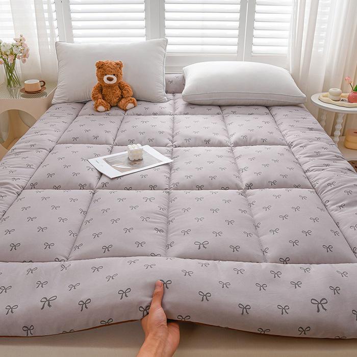 2025 Baumwoll-Matratzenauflage: Weiche, dicke, gesteppte Matratzenauflage für Einzelbetten - Ideal für Studentenwohnheime und Zuhause