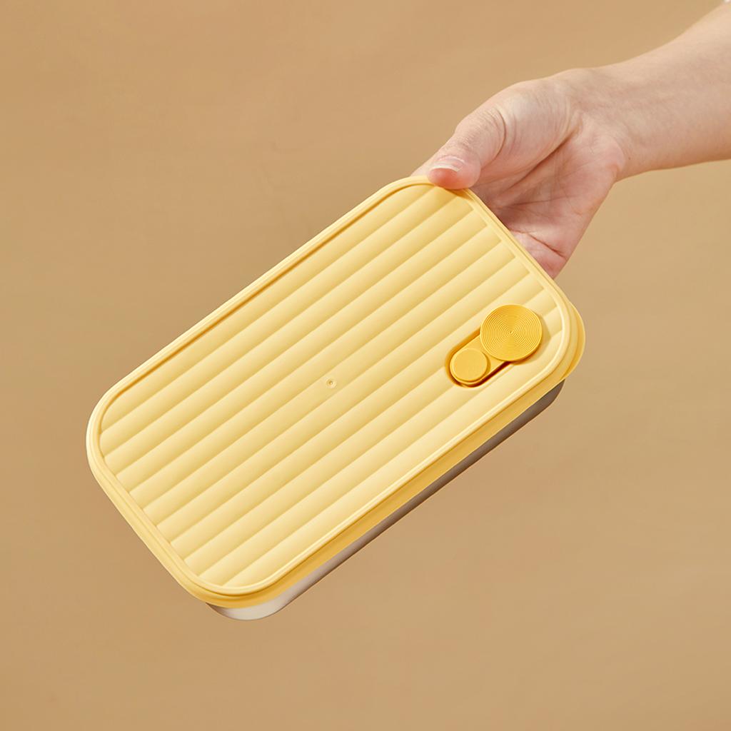 New Portable 304 Stainless Steel Lunch Box Travel Picnic Sealed Leak Proof Fruit Salad Bento Box For Student Adult