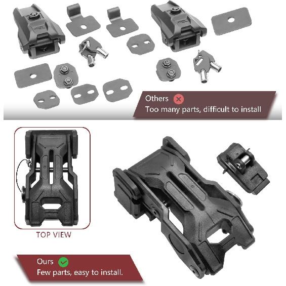 Upgraded Jeep Hood Latches With Keys, Hood Latch For 2018-2025 Jeep Wrangler JL JLU 4XE Jeep Gladiator JT, Anti-Theft Hood Lock Catch Latches