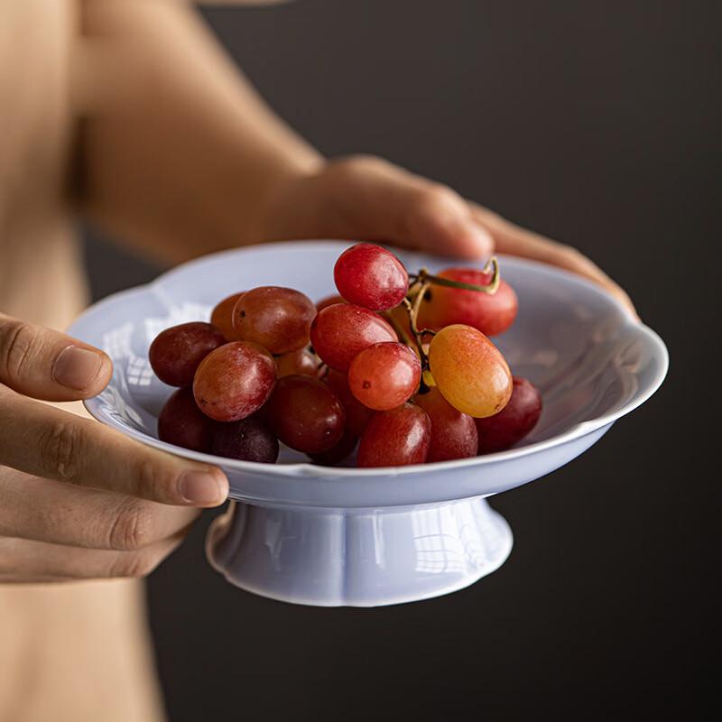 Sun and Moon Stars Auspicious Cloud High-Footed Fruit Plate