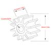 47-89984T4 Water Pump Impeller For Mercruiser MC-I R MR Alpha One Sterndrives 47-30221 47-65960 47-89984