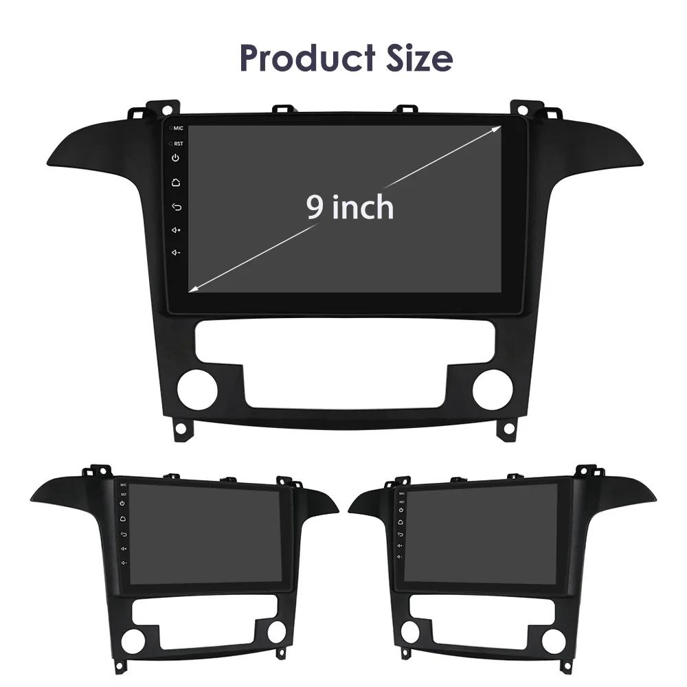 OSSURET Carplay 4G Android 13 Car Radio for Ford S-Max 2007 - 2015 Auto AC Multimedia Video Player GPS 2din Autoradio Intelligent Screen Bluetooth RDS