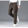 Winter Commuter Chenier Men's Casual Pants Autumn Wind Pants Elastic Waist Sweatpants Straight Pants