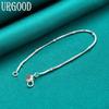 925 Sterling Silver 1.7mm Snake Chain Bracelet Fashion Jewelry