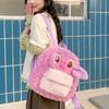 Pink Sakura Monster Hairy Backpack New Personalized Cartoon Large Capacity Girls Backpack