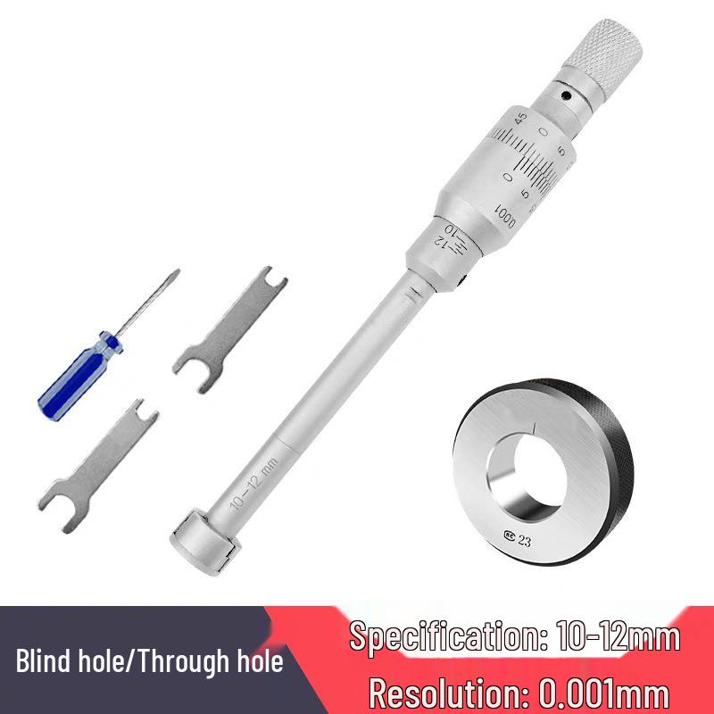 High Precision Three-Point Inside Micrometer, 0.001mm Accuracy for Inner Holes
