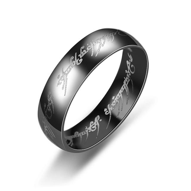 Stylish Men Trendy Stainless Steel Laser Engraving Fine Couples Nuptial Bridal Rings Women Stylish Stylish Movie Jewelry Souvenir GiftsTrendy Jewelry