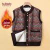 YUZHAOLIN Women's Plus Velvet Warm Vest for Elderly