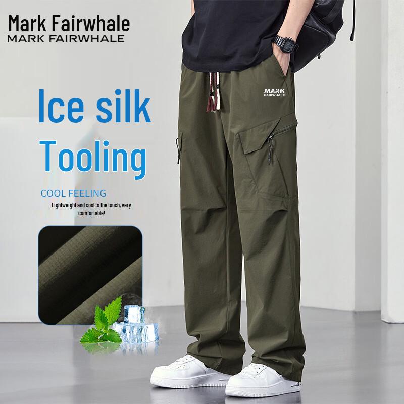 Mark Fairwhale Men's Ice Silk Casual Pants