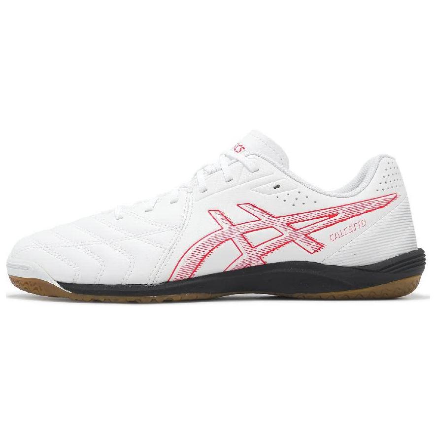 Asics Calcetto Abrasion Resistant Soccer Shoes Men's White 2E Width 1113A037-102