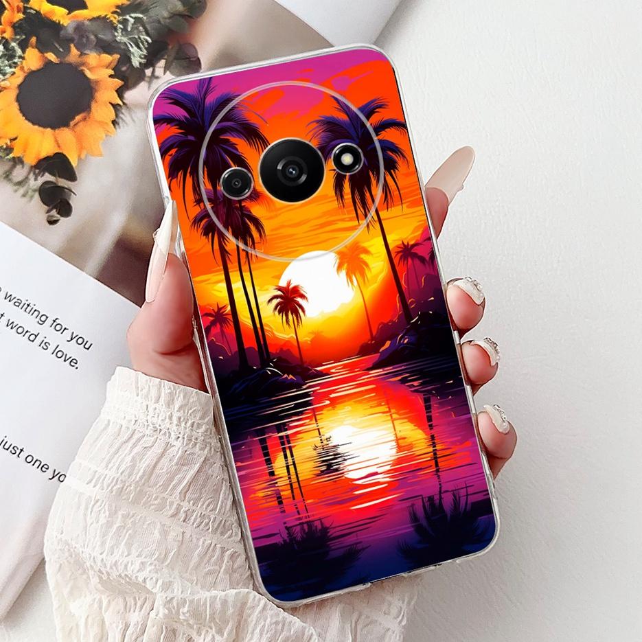 For Xiaomi Redmi A3 A3x Case RedmiA4 New Fashion Painted Cover Clear Silicone Soft Slim Phone Case For Xiaomi Redmi A3 Pro Shell