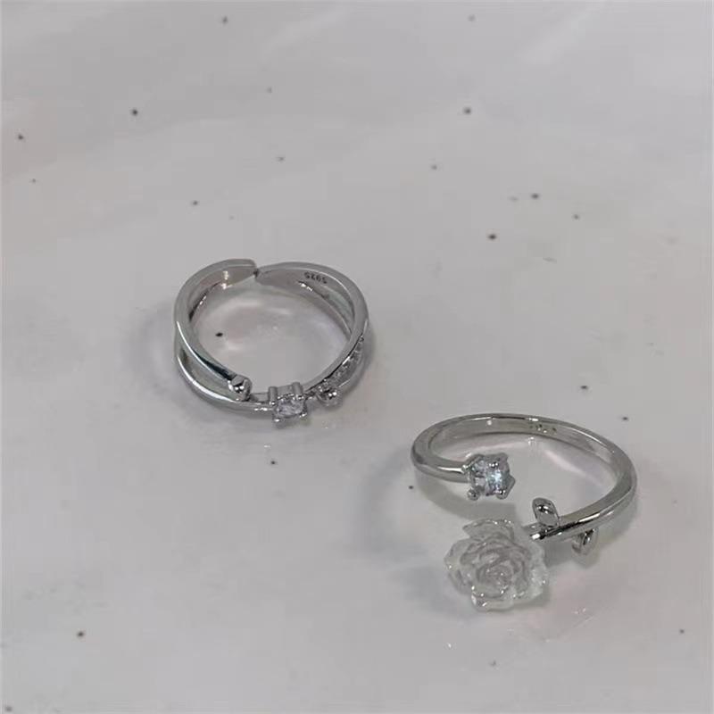 Adjustable Meteor Zircon Rings, Stainless Steel Cute Jewelry for Women, Comfort Fit Daily Wear Best Friend Gift Idea