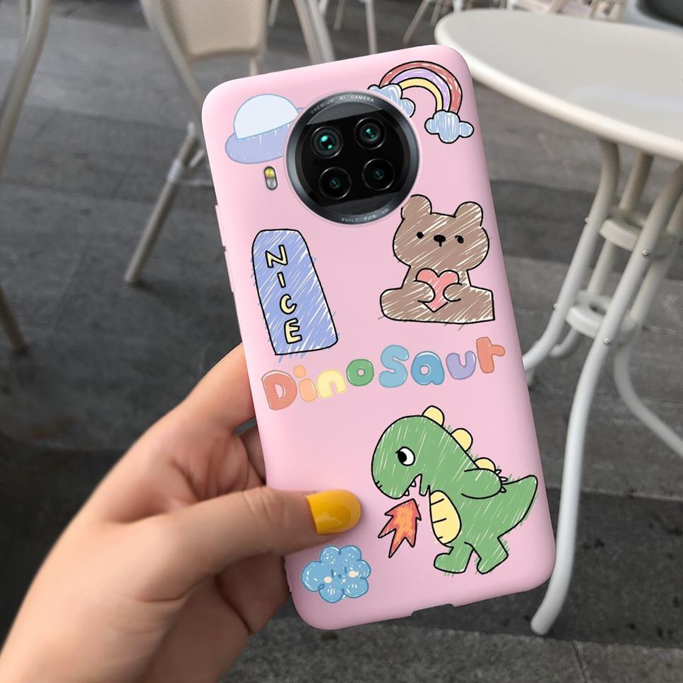 ForXiaomi Mi 10T Lite Case Cute Cartoon Cat Painted TPU Silicone Back Cover For Xiaomi Mi 10T Lite 5G 10Tlite Phone Case Funda