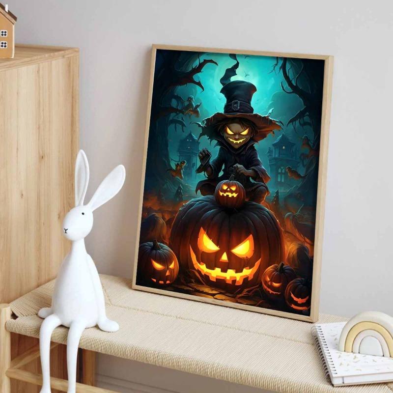5D Diamond Painting Halloween Fantasy Dark Style Decoration DIY Full Diamond Mosaic Inlaid Cross Stitch Set Gift