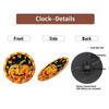 Custom Pattern Wall Clock, Custom Logo (AA Batteries Not Included), Artistic Home Decor, 10-Inch Silent Wooden Wall Clock