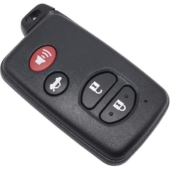

4 Buttons Smart Keyless Entry Remote Key Fob Cover Case fit for Toyota Highlander Venza 2008-2016 Prius (HYQ14AAB, HYQ12ACX, HYQ14AEM) (1)