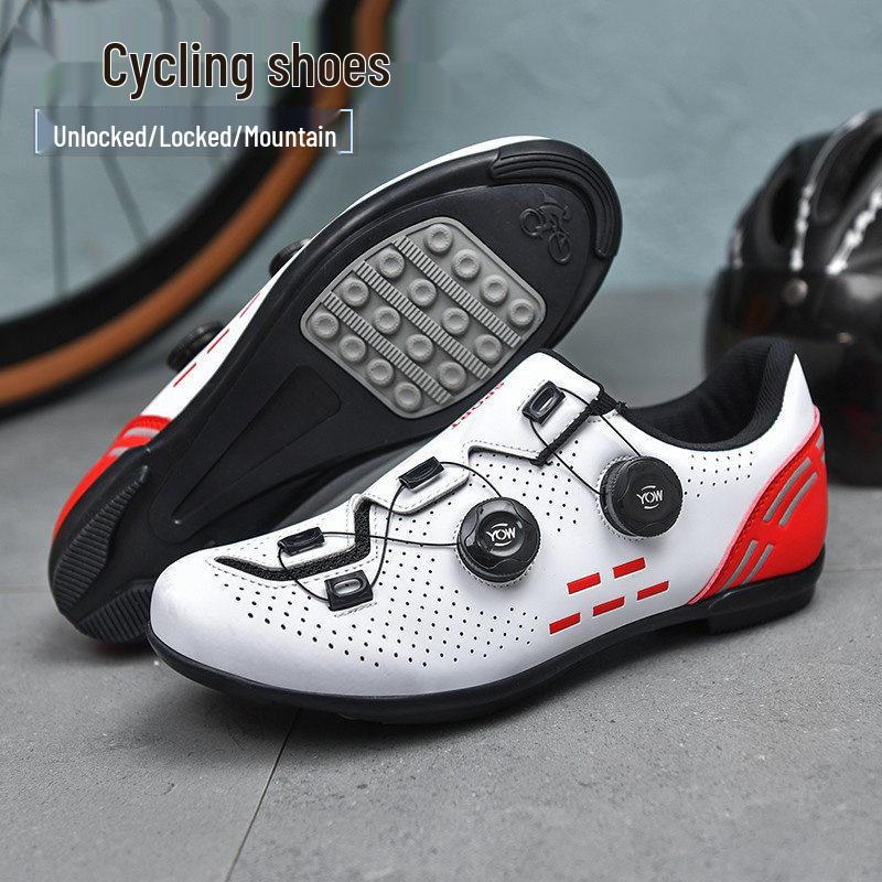 Professional Hard Sole Cycling Shoes for Men and Women - Non-Locking & Flat Pedal Options