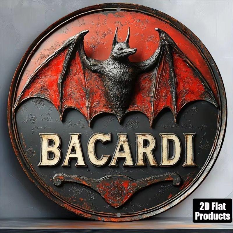 1 Piece Retro Tin Sign Metal Wall Art Decor for Office Living Room Courtyard 20x20 cm