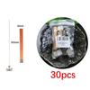30 Pcs Candles Making Supplies Kit DIY Wooden Wicks Cores with Iron Base
