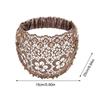 new Solid Color Lace Elastic Headbands Fashion Fabric Bow Wide Headband Hair Accessories For Women Party Headwear