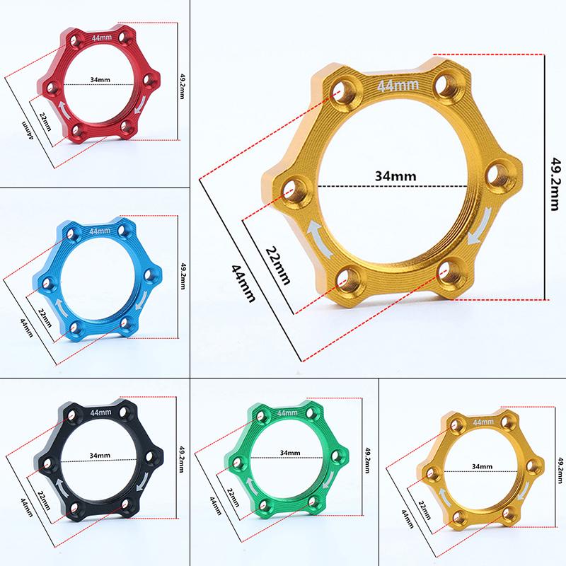 Screw Bicycle Flange Adapter Threaded Brake Disc Aluminum Alloy Rotors