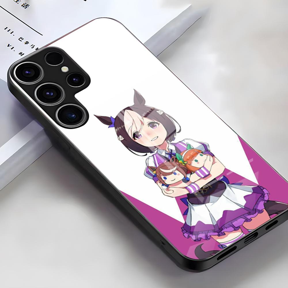 Uma Musume Pretty Derby Phone Case For Samsung S25 Edge Ultra S23 S22 S21 S20 Ultra Plus S24 Fe A54 A53 A25 Glass Cover