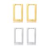 Minimalist Square Hoop Earring for Women Girls Ear Huggie Rectangle Hoops Dangle Stainless Steel Not Allergic