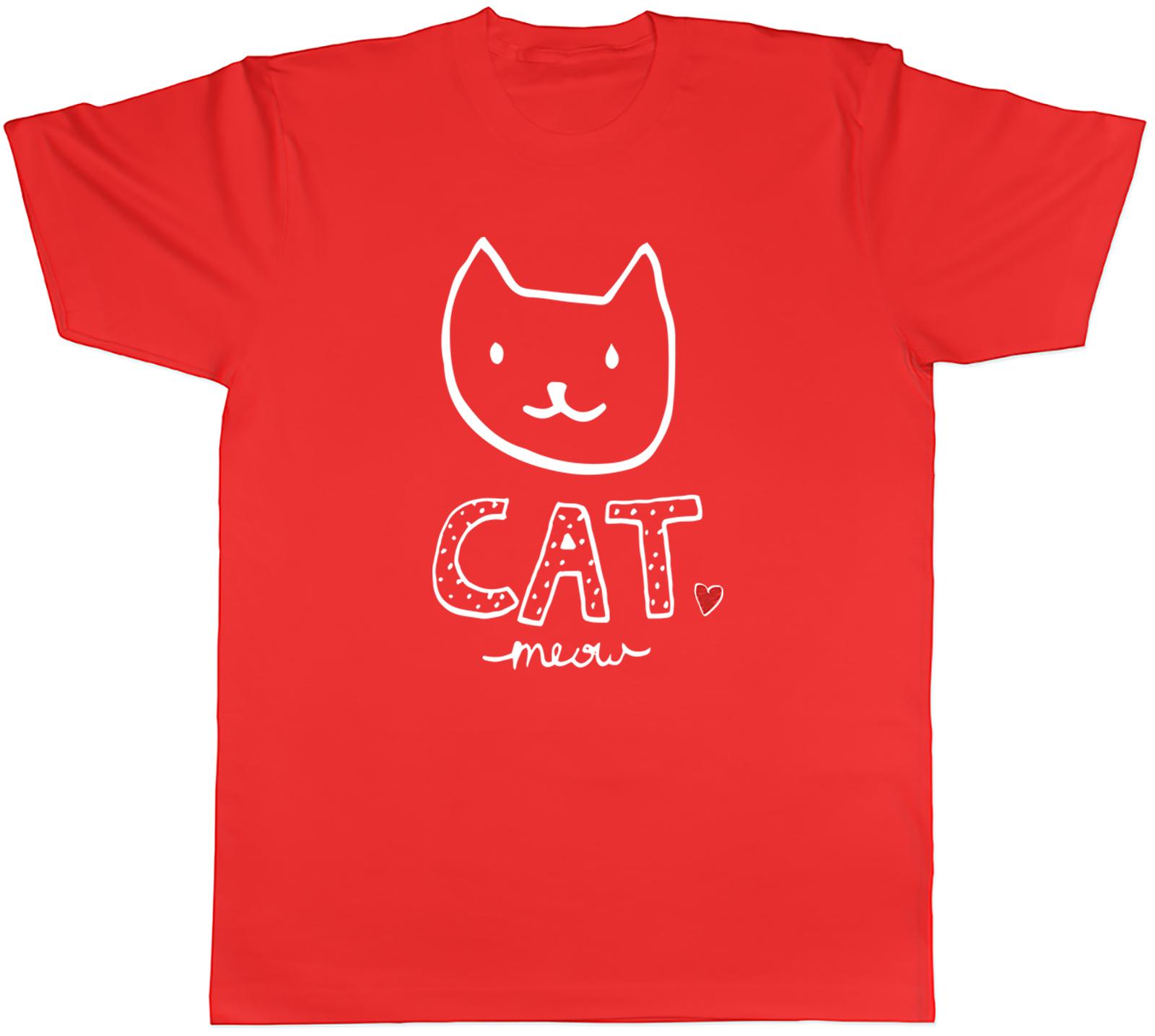 Cat Meow Unisexs TShirt Pet Kitten Cat Lover Unisex Tee Gift S