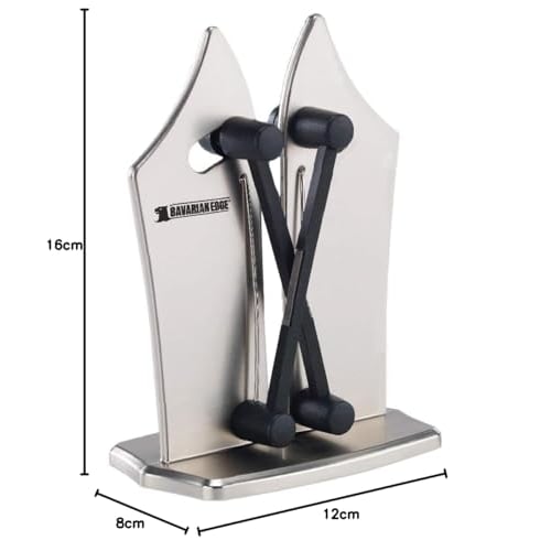 [Official Japanese Product] Bavarian Edge Tabletop Knife Sharpener for Santoku Knives, Fruit Knives, and Sashimi Knives (Includes Japanese Instruction