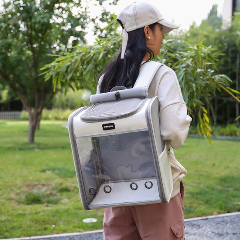 Pet Bag  Portable Portable Backpack  Large Space  Cat and Dog Supplies Pet Bag