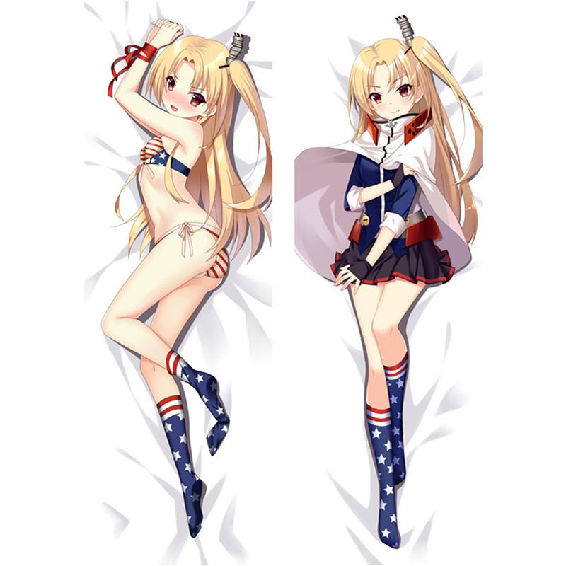 60x180cm 2WAY/WT Anime Azur Lane Dakimakura Case Pillow Covers Life- Sized Body Hugging Pillow Case Manga Otaku Gifts Peach Skin