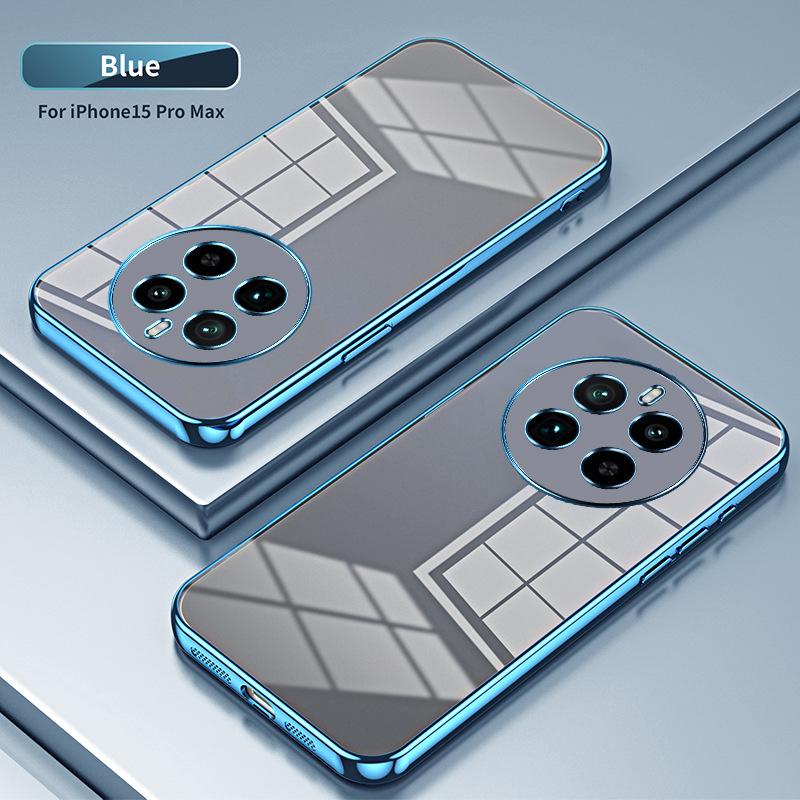 Applicable To OPPO Realme14Pro + Electroplated Glitter Mobile Phone Case True Me GT7 Transparent NEO8 Protective Case