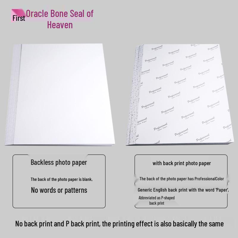 A3/A4 Glossy Inkjet Photo Paper, 180g/230g, 5/6/7 Inch, Waterproof.