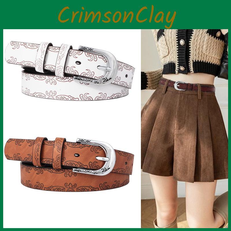 Style Retro Ethnic Belt Leaf Embossing Design Suitable For Dressing Daily