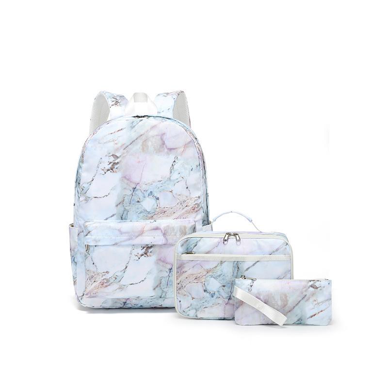 Schoolbag Female College Style Small Fresh Backpack Simple Cute Student Backpack Three-piece Set