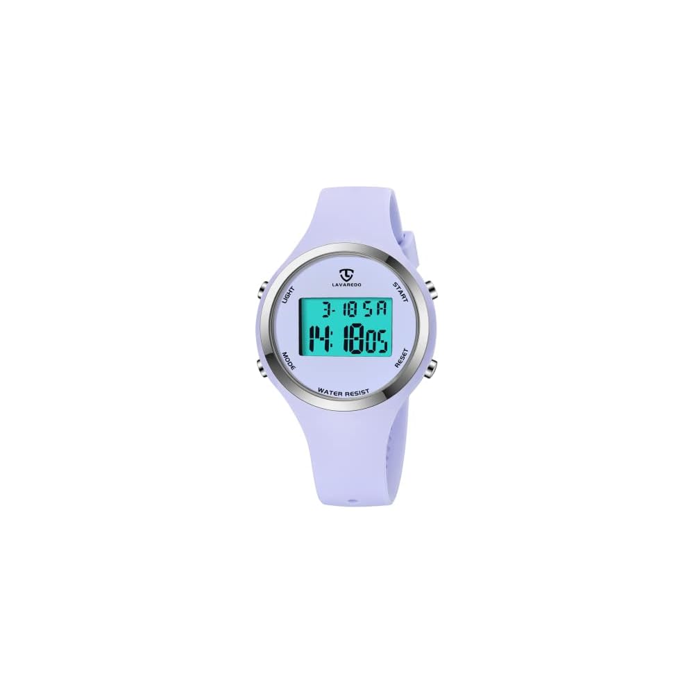 Digital Watch for Girls Waterproof Simple Sports Watch with Alarm Date Stopwatch LED Light Kids  Wristwatch