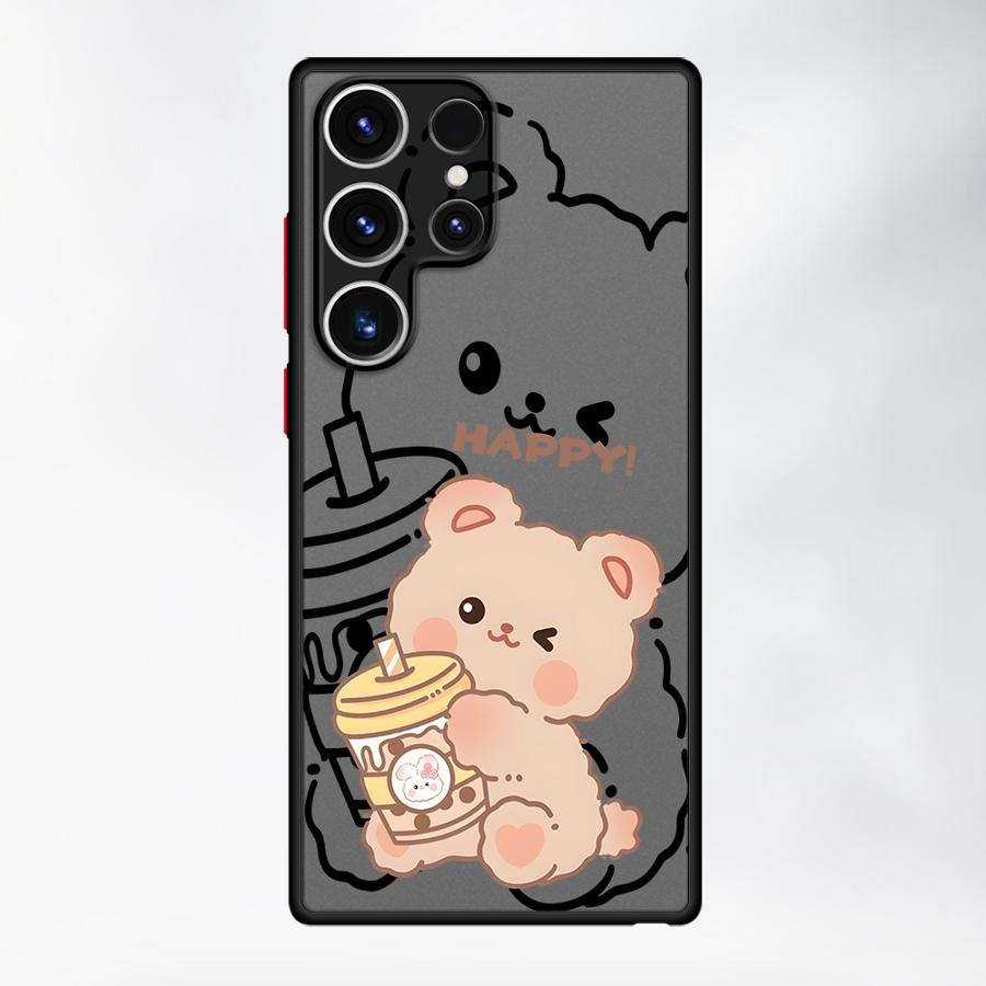 Case for Samsung Galaxy S26 S21 S24 Plus S23 FE S25 Ultra S20 FE Note 20 Ultra 10+ S22 Funda Back Phone Cover Cartoon Rabbit
