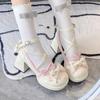 Fashion Elegant minimalist comfortable High Heels Women's Shoes Thick Bottom Sweet Cute Bow Shoes new Fashionable versatile Pumps