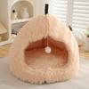 Cozy Winter Pet Bed Cats Small Dogs Plush Warm Nest With Deep Sleep Design Indoor Use