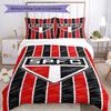 Paulo Fc Emblem Printed Pattern Duvet Cover Set – Includes 1 Duvet Cover and 2 Matching Pillowcases Bedroom Decor Christmas Gifts