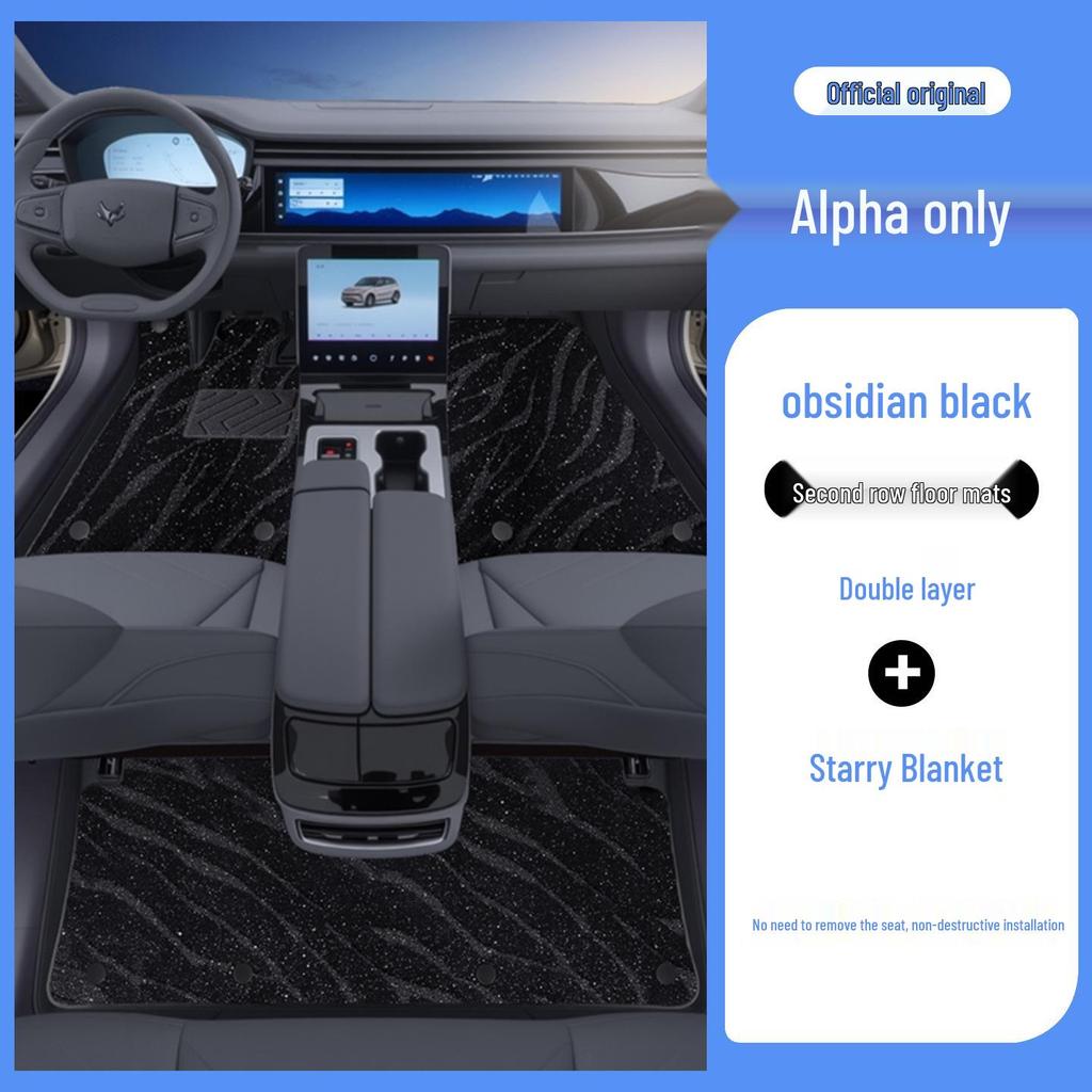 Eco-Friendly Leather Floor Mats for Jihu Alphard T6: Full-Coverage Interior Protection and Modification.