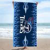 Tennessee Titans Print Beach Towel, Large Soft Quick Dry Towel for Beach Camping Swimming